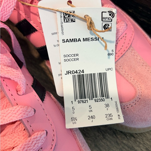 adidas Pink & Black Women's Sneakers (Messi) - Picture 4 of 7